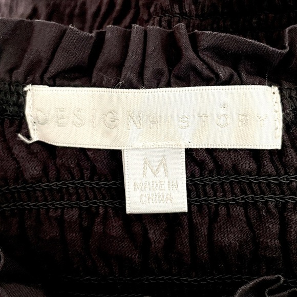 Design History black smocked blouse with statement puff sleeves. - Picture 4 of 7